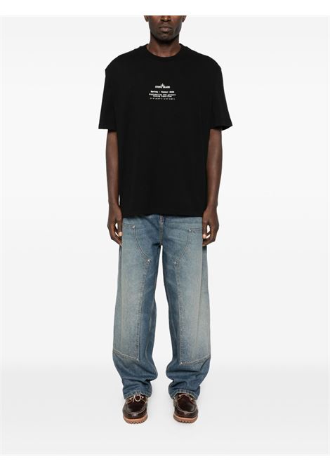 t-shirt 2100001 uomo nera STONE ISLAND | L1S15 2100001 S0285V0029